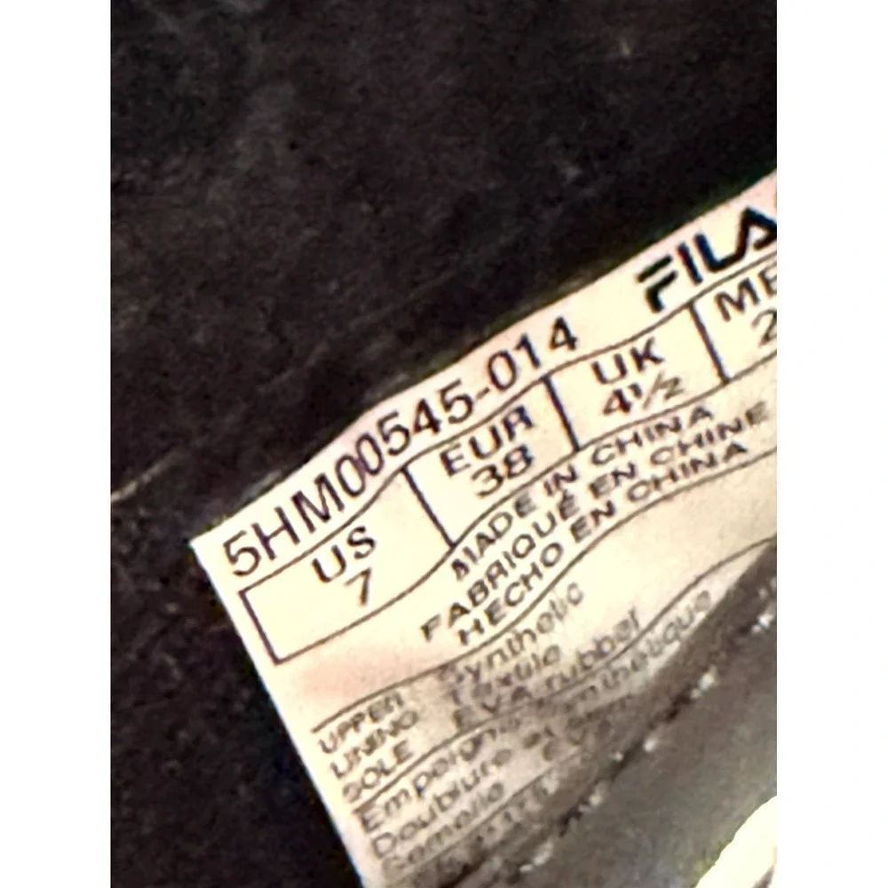Fila Disruptor 5HM00545-014 Womens 7 Black‎ Leather Shearling Winter Snow Boot